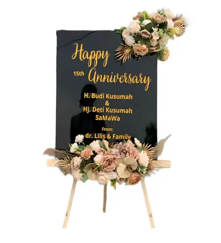 Papan Bunga Akrilik Karang Baru