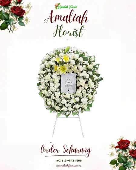 Krans Bunga Duka Karang Baru